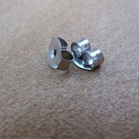 Stainless Steel Earring Backs, 10 Pairs Ear Nuts for Standard Post Earrings - Made in the USA