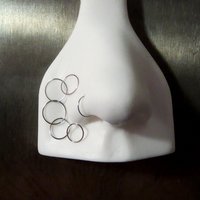 Thin Stainless Steel Nose Ring, Super Skinny Hoop Earring, Cartilage, Helix Ring, Tragus Ring, Endless Hoop, 24g or 26g - 100% Made in USA