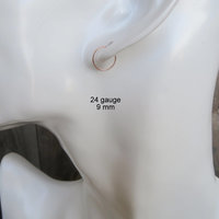 Skinny Nose Ring Hoops, Set of TWO: Yellow or Rose-Gold Filled or Sterling Silver - Helix Ring, Tragus Ring, Lip Ring, Etc, 100% Made In USA