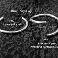 Niobium Nose Ring, Earring, Cartilage, Etc. Hypoallergenic Nose Hoops for Men and Women, 22g, 20g, or 18g Earrings for Men, Unisex Hoops
