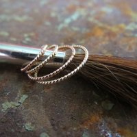 Twisted Nose Ring, 21g Cartilage Earrings, 14k Gold Filled / 14k Rose-Gold Filled Septum Ring, Helix Hoop, Virtually Any Piercing That Fits!