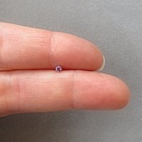 Small Purple Nose Stud, 925 Sterling Silver Purple Nose Ring, Cubic Zirconia Tanzanite Gemstone Nose Stud on a 21g Post, Customizable