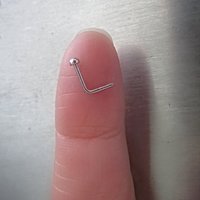 Domed Nose Stud, 316L Surgical Steel Nose Ring, Great Everyday Nose Stud for Men or Women