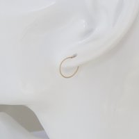Solid 14k Gold Hoop Earrings, Perfectly Twisted Pair of Small Gold Earrings