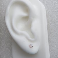 Rose Gold Filled CZ Studs; Small, Cubic Zirconia Earrings, Cartilage Jewelry; Perfect Gift for Bridesmaids!
