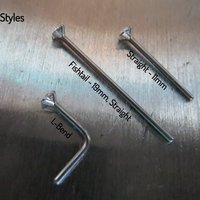 Basic Ball Nose Stud, 316L Surgical Steel Nose Ring, Classic Nose Stud for Men and Women