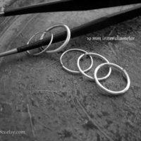 Argentium Silver Hoop, 10 mm Earring for Cartilage, Earlobe, and More