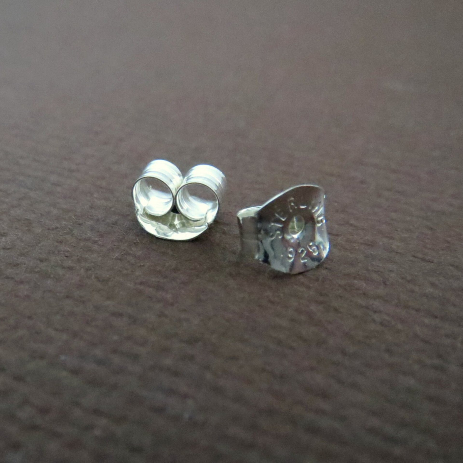 Solid Sterling Silver Friction Ear Nuts / Earring Backs for Post Earrings; Excellent Quality, 100% Made in the USA