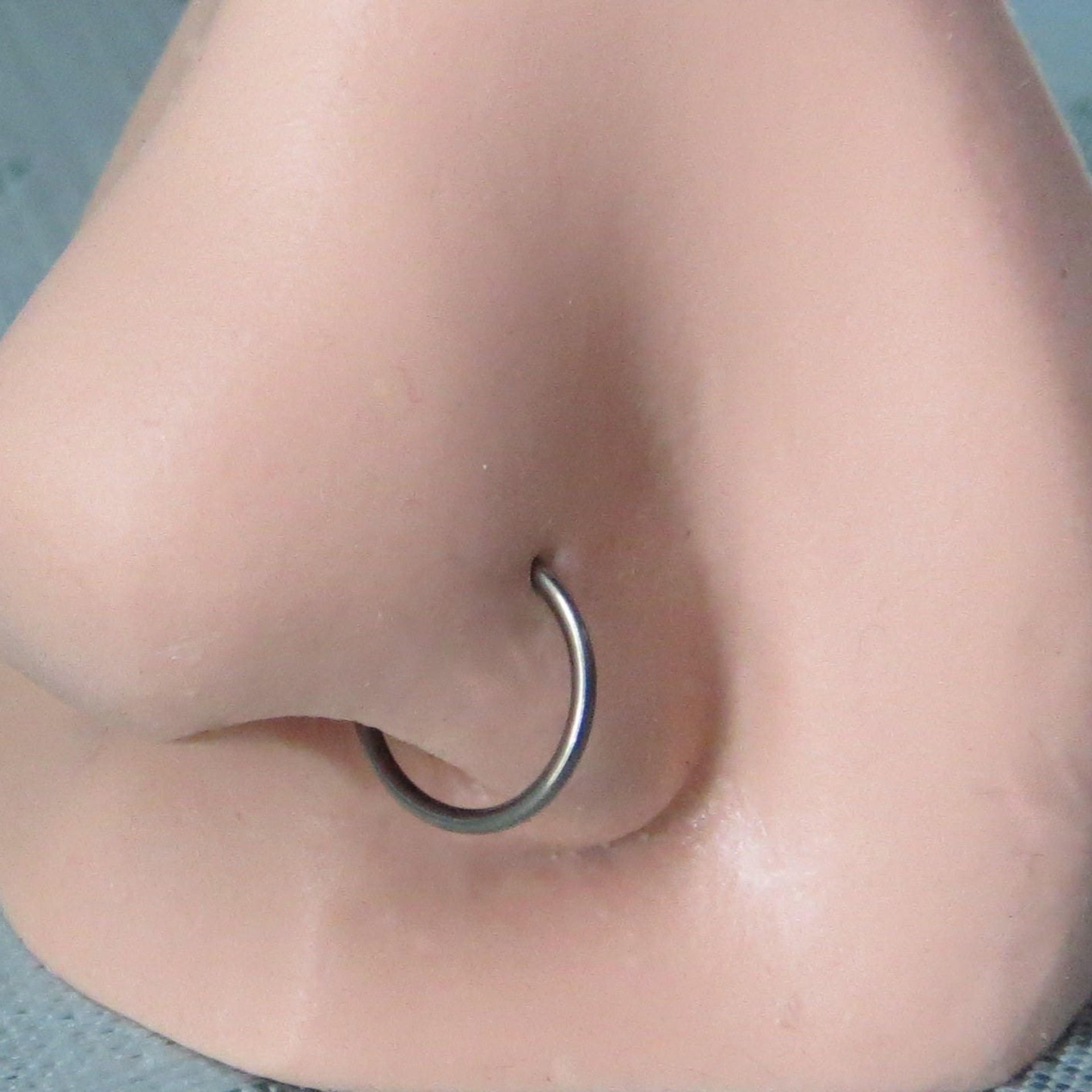 Niobium Nose Ring, Earring, Cartilage, Etc. Hypoallergenic Nose Hoops for Men and Women, 22g, 20g, or 18g Earrings for Men, Unisex Hoops