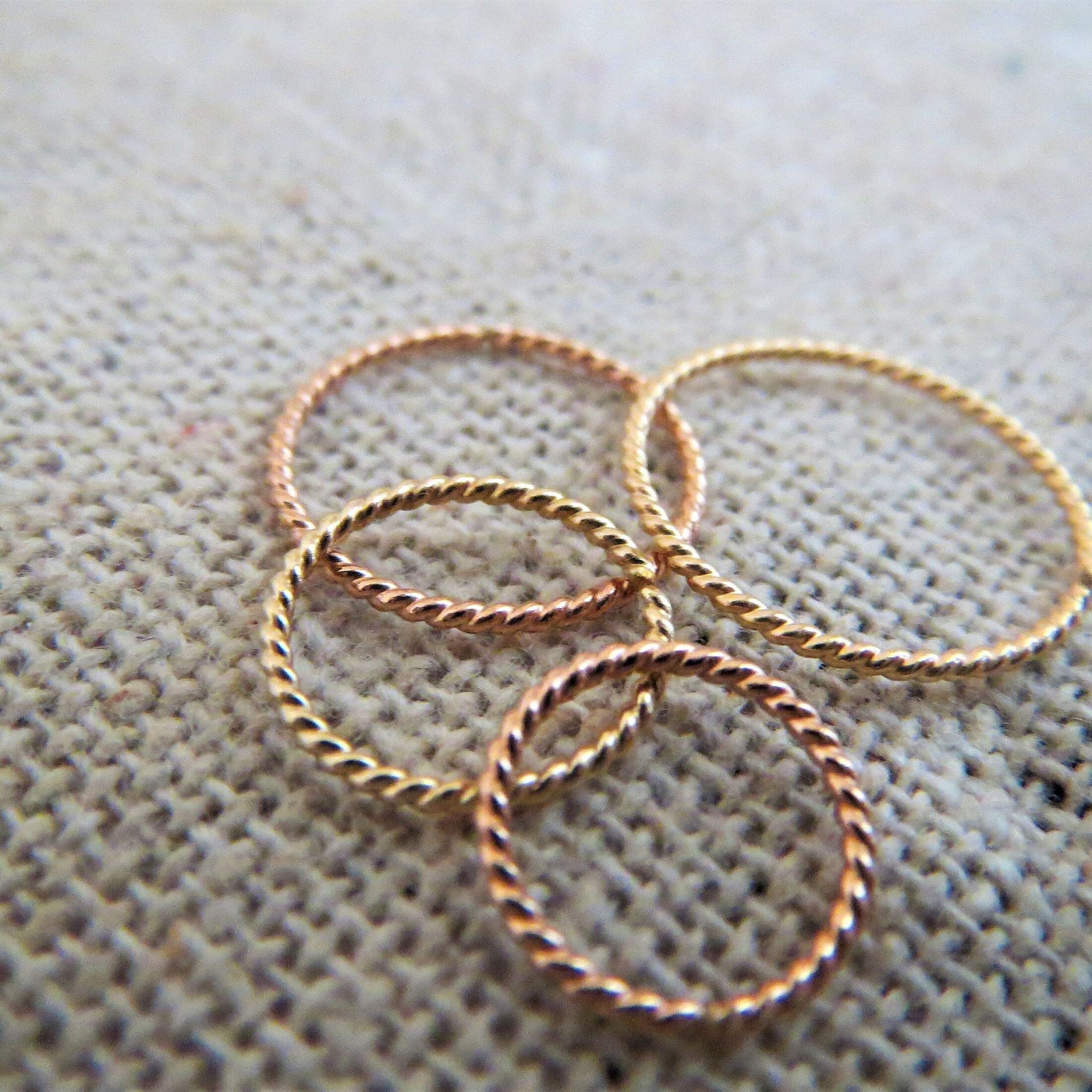 Twisted Nose Ring, 21g Cartilage Earrings, 14k Gold Filled / 14k Rose-Gold Filled Septum Ring, Helix Hoop, Virtually Any Piercing That Fits!