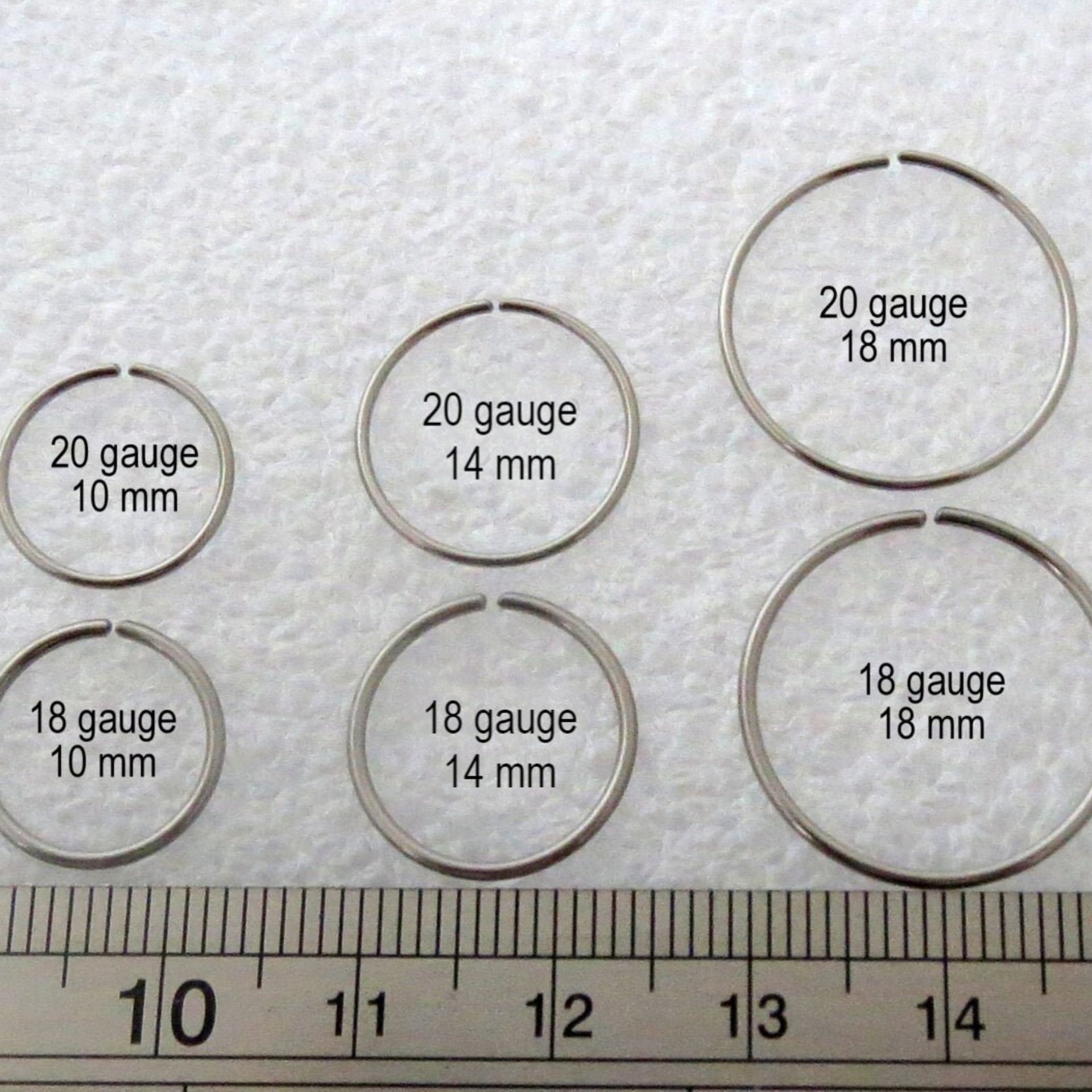 Titanium Endless Hoop Ring, SINGLE 18g or 20g Mens Hoop Earring, Titanium Hoops Are Hypoallergenic, Great for Men or Women