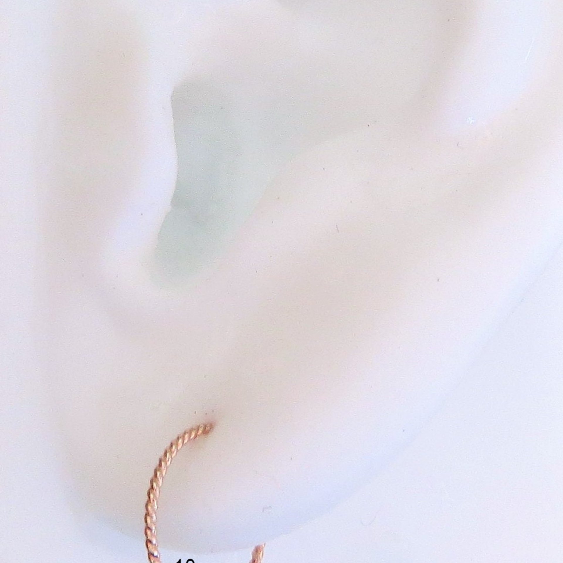 One Pair of Twisted 14k Rose Gold Earrings; Solid Gold Hoops for Lobes, Cartilage, Nose, or Other Piercings