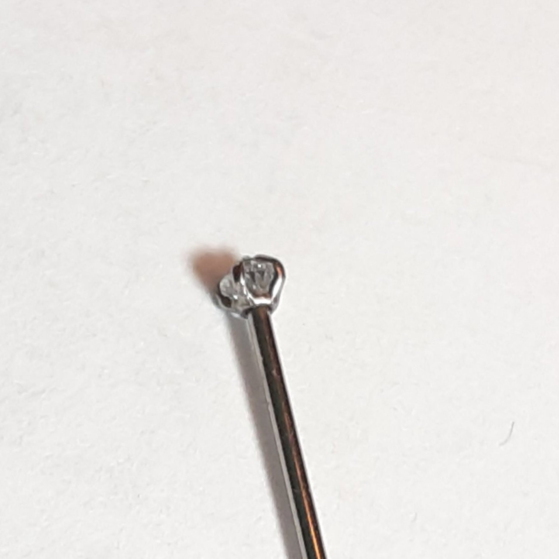 Titanium Stud Earrings, Cubic Zirconia Gemstone Earrings in 3 Sizes - 21g Cartilage Studs for Men or Women - Single Stud or Pair