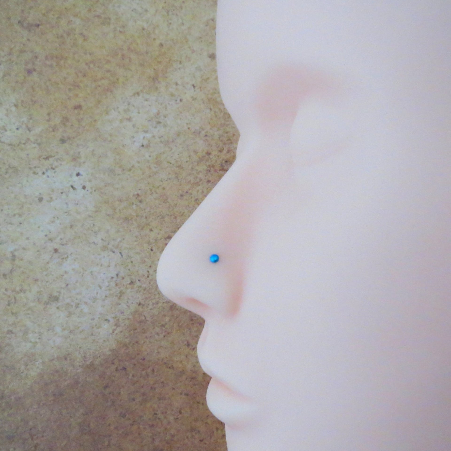 Niobium Nose Ring, Tiny Nose Stud in Green, Purple, or Blue; Nickel-Free Hypoallergenic Nose Jewelry - 100% Made in the USA